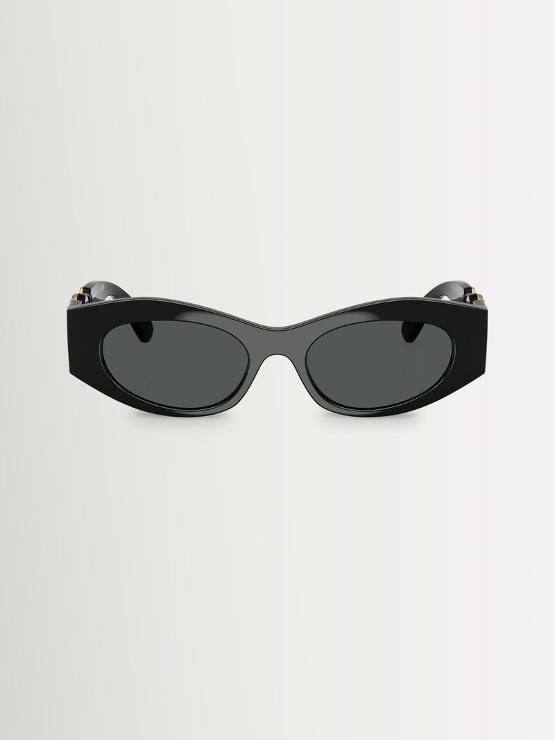 Versace black cat eye sunglasses grey lenses imported from the UK