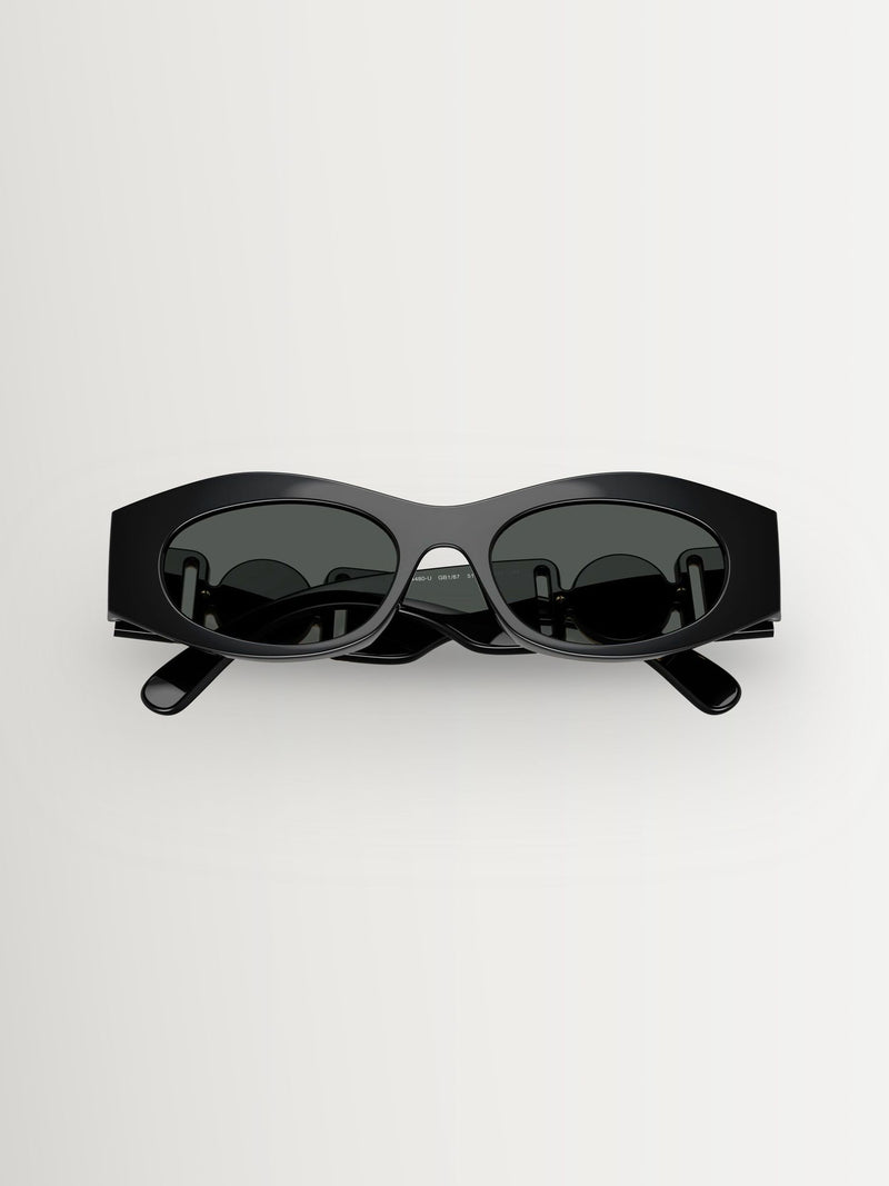 Versace black cat eye sunglasses grey lenses imported from the UK