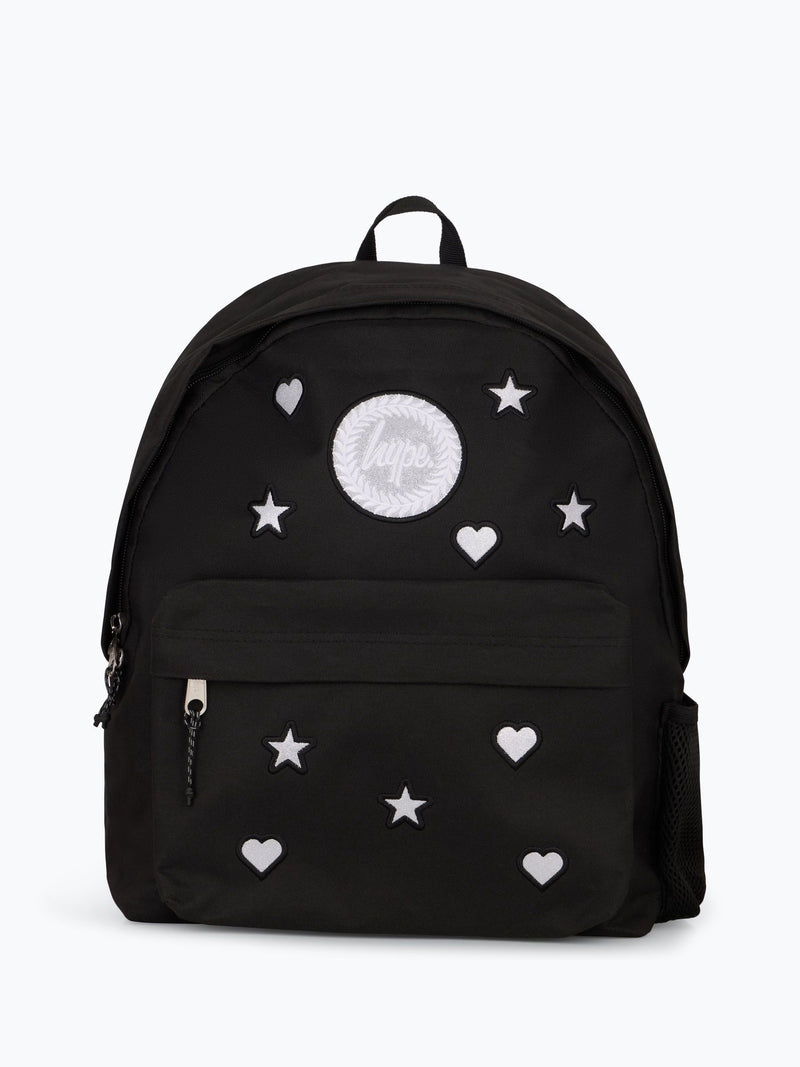 Hype Charms backpack with embroidered stars and hearts - British product