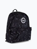 Hype black doodle backpack with crayon print, UK version