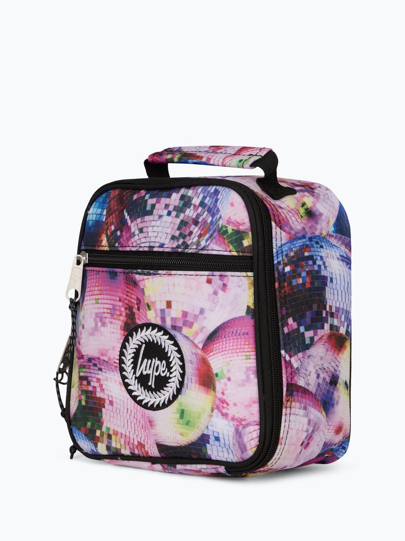 Hype pink disco lunch bag for kids, imported from the UK