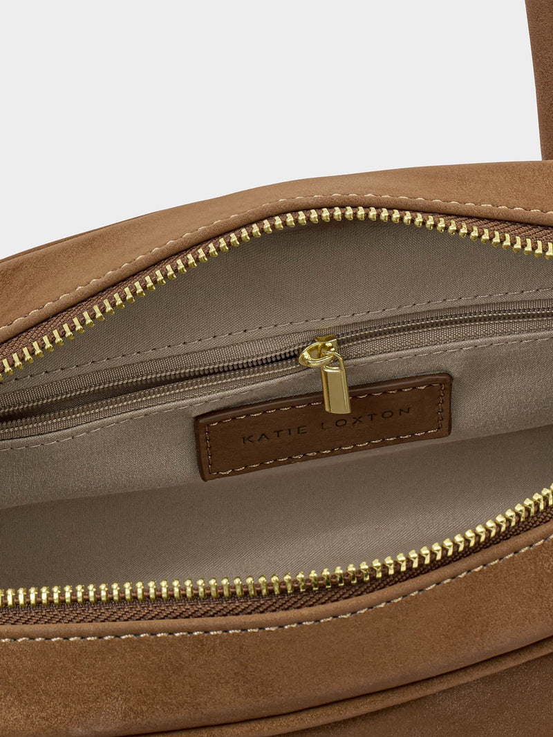 Katie Loxton light brown bowling bag, UK version