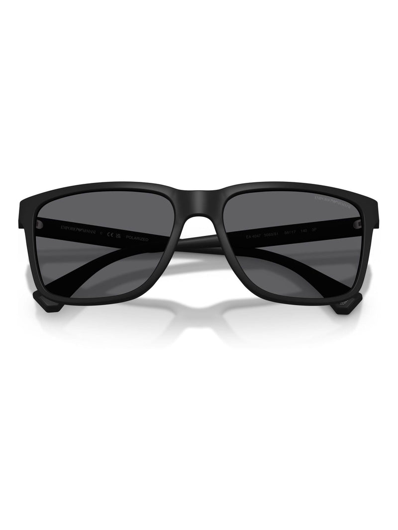 Emporio Armani black square polarised sunglasses, UK version
