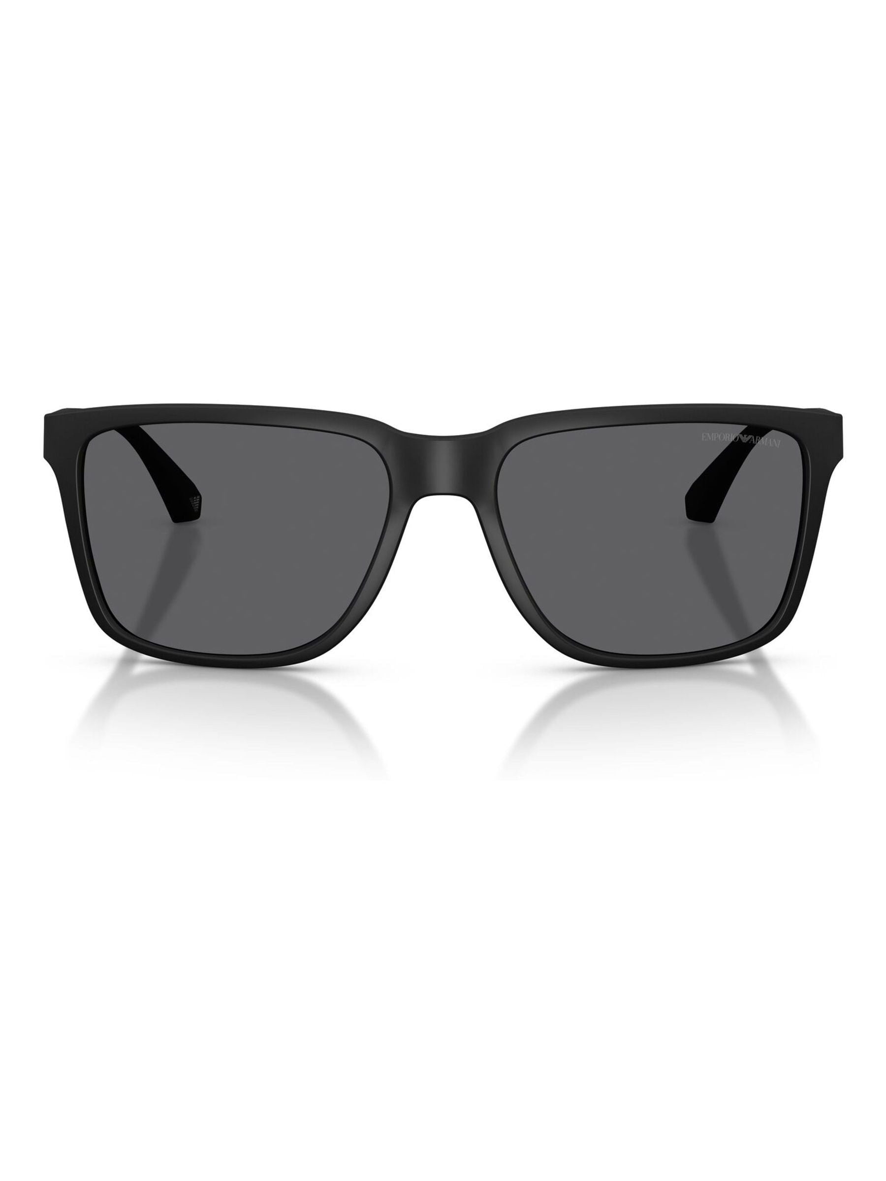 Emporio Armani black square polarised sunglasses, UK version