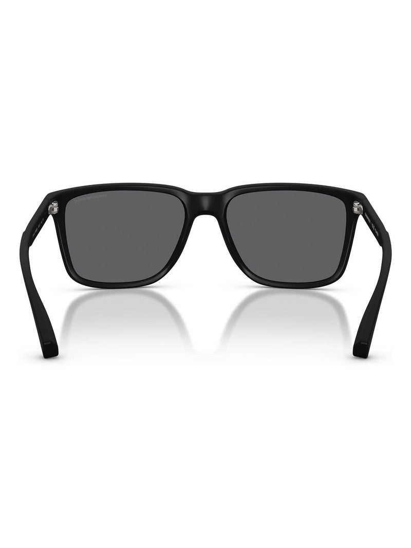 Emporio Armani black square polarised sunglasses, UK version