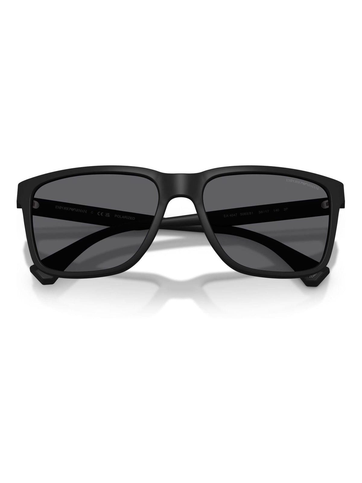 Emporio Armani black square polarised sunglasses, UK version