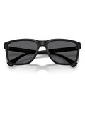 Emporio Armani black square polarised sunglasses, UK version