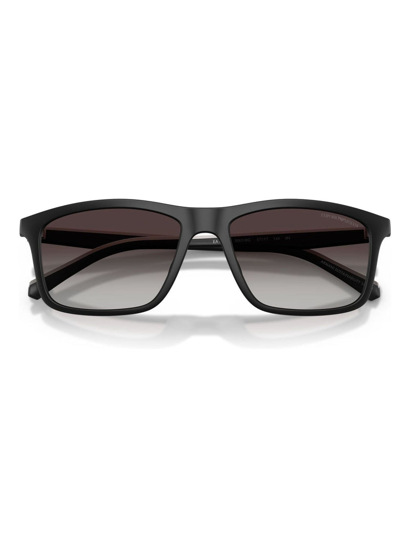 Emporio Armani pillow sunglasses with black matte frames (British brand)