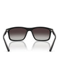 Emporio Armani pillow sunglasses with black matte frames (British brand)