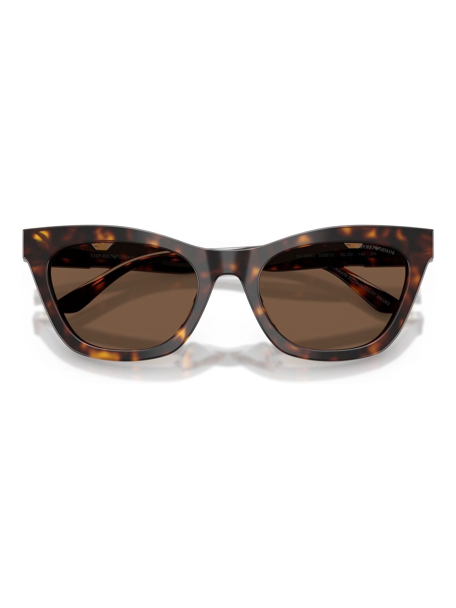 Emporio Armani brown cat eye sunglasses EA4259U (British brand)
