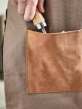 Dibor brown khaki gardening apron - British product