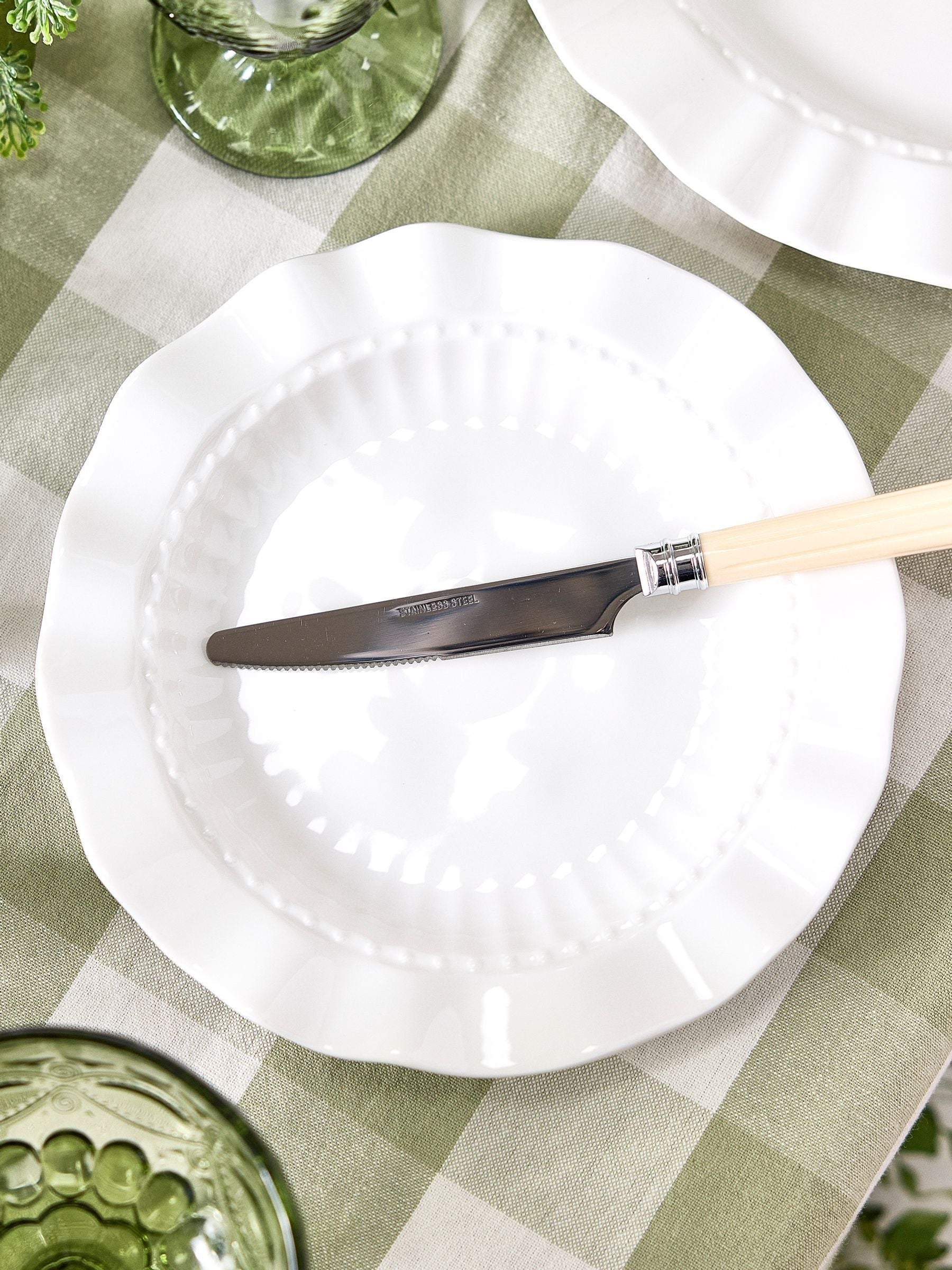 Dibor stoneware side plates set of 4, imported from the UK