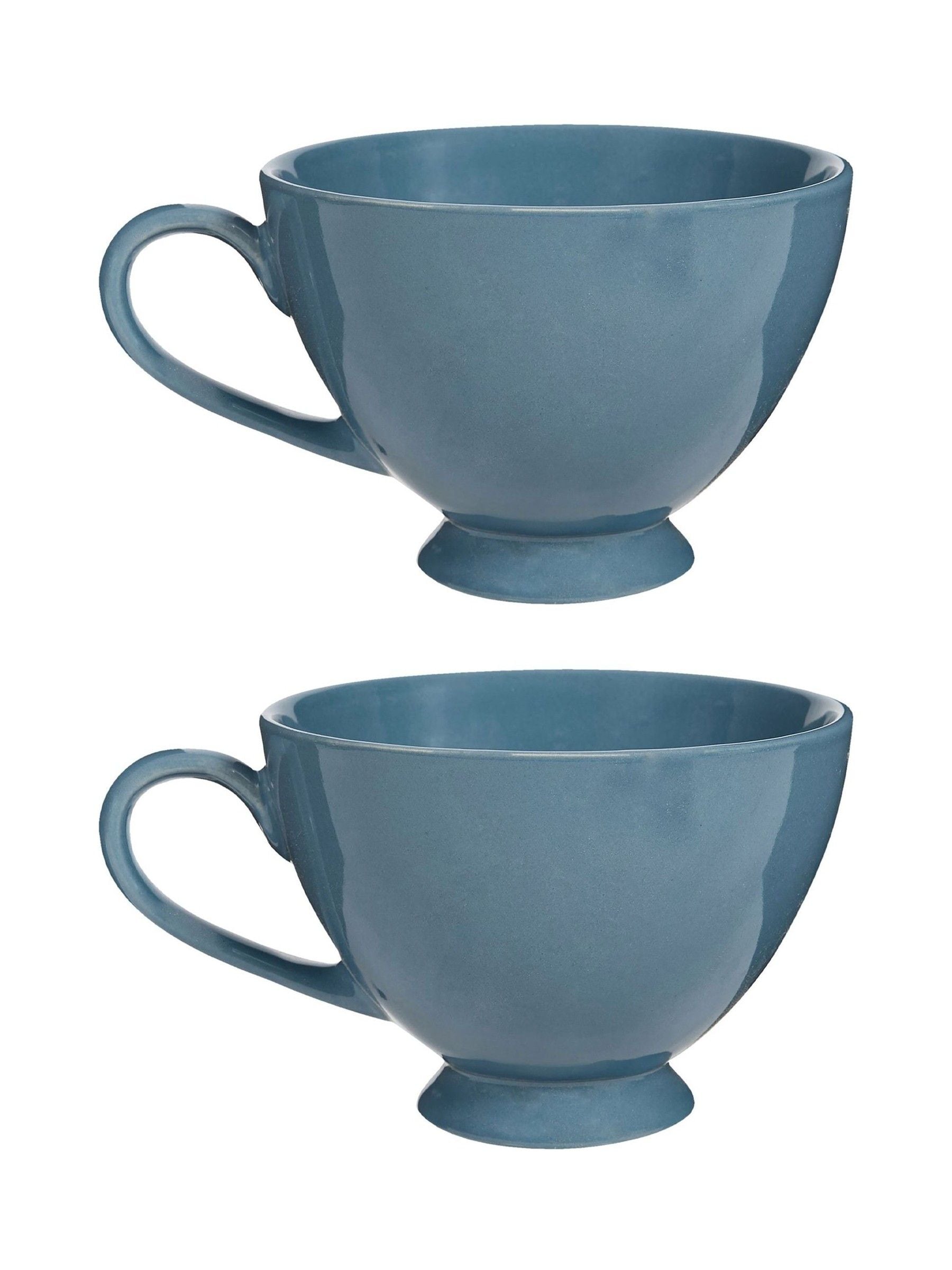 Dibor cream footed XL mugs set of 2, imported from the UK
