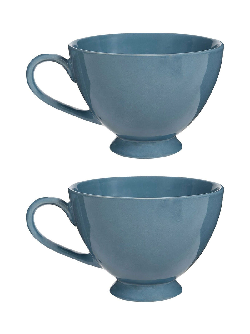 Dibor cream footed XL mugs set of 2, imported from the UK