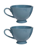 Dibor cream footed XL mugs set of 2, imported from the UK