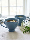 Dibor cream footed XL mugs set of 2, imported from the UK