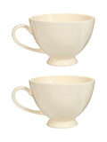 Dibor cream footed XL mugs set of 2, imported from the UK