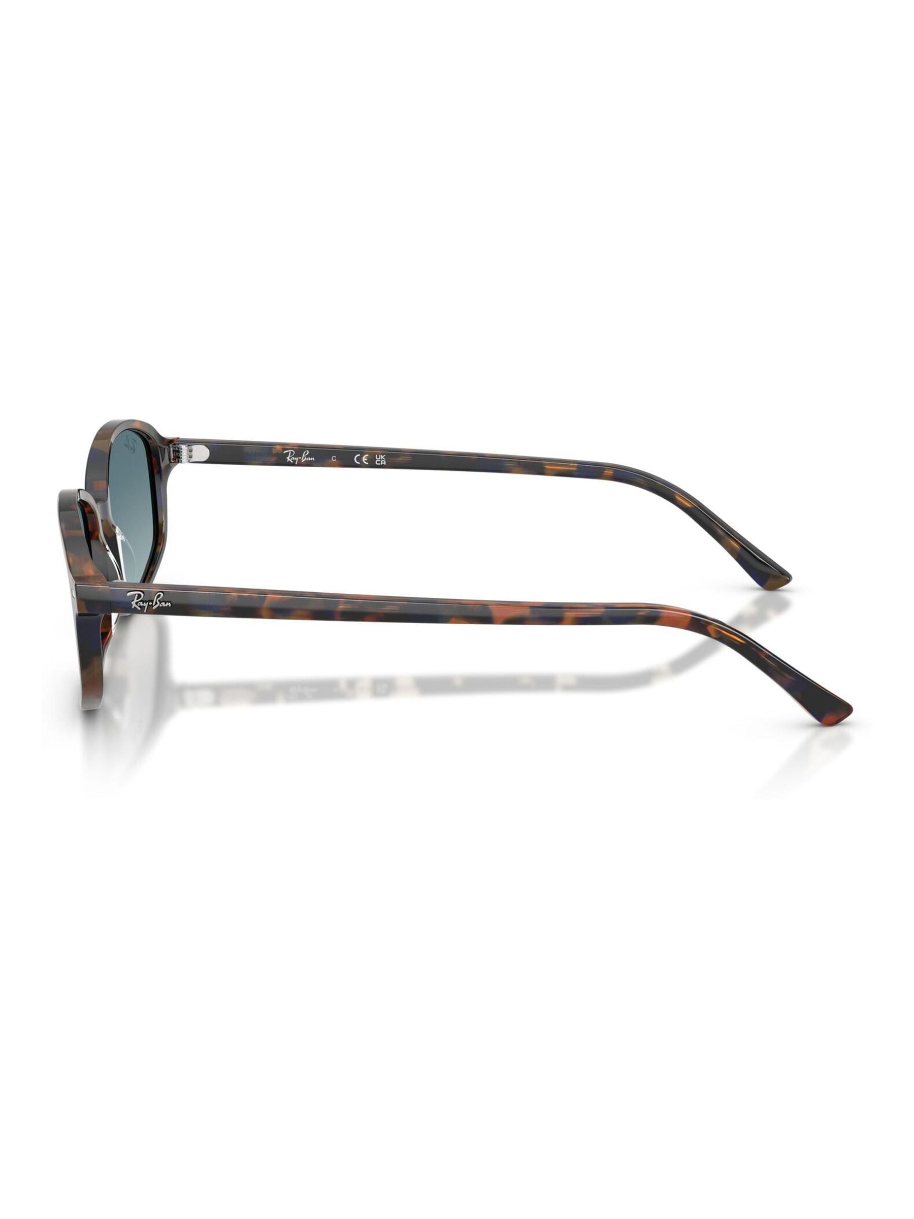 Ray-Ban RB2232 irregular sunglasses with blue havana frames, imported from the UK