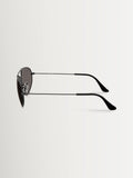 Ray-Ban RB3945 irregular sunglasses black metal frame, UK version