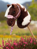 LeMieux pink hobby horse headcollar and leadrope, imported from the UK