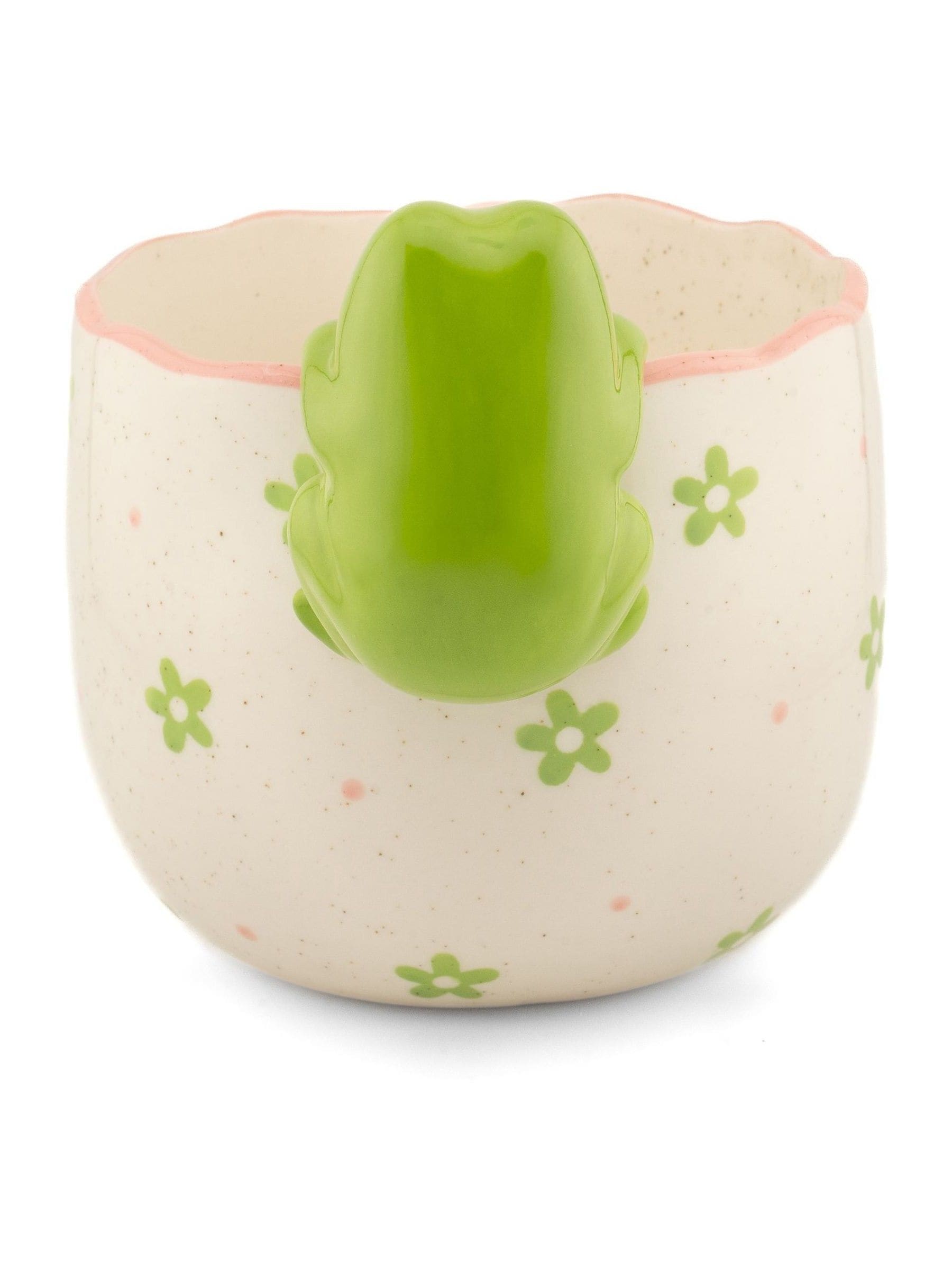 Sass & Belle green peeking frog planter 13cm, imported from the UK