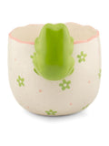 Sass & Belle green peeking frog planter 13cm, imported from the UK