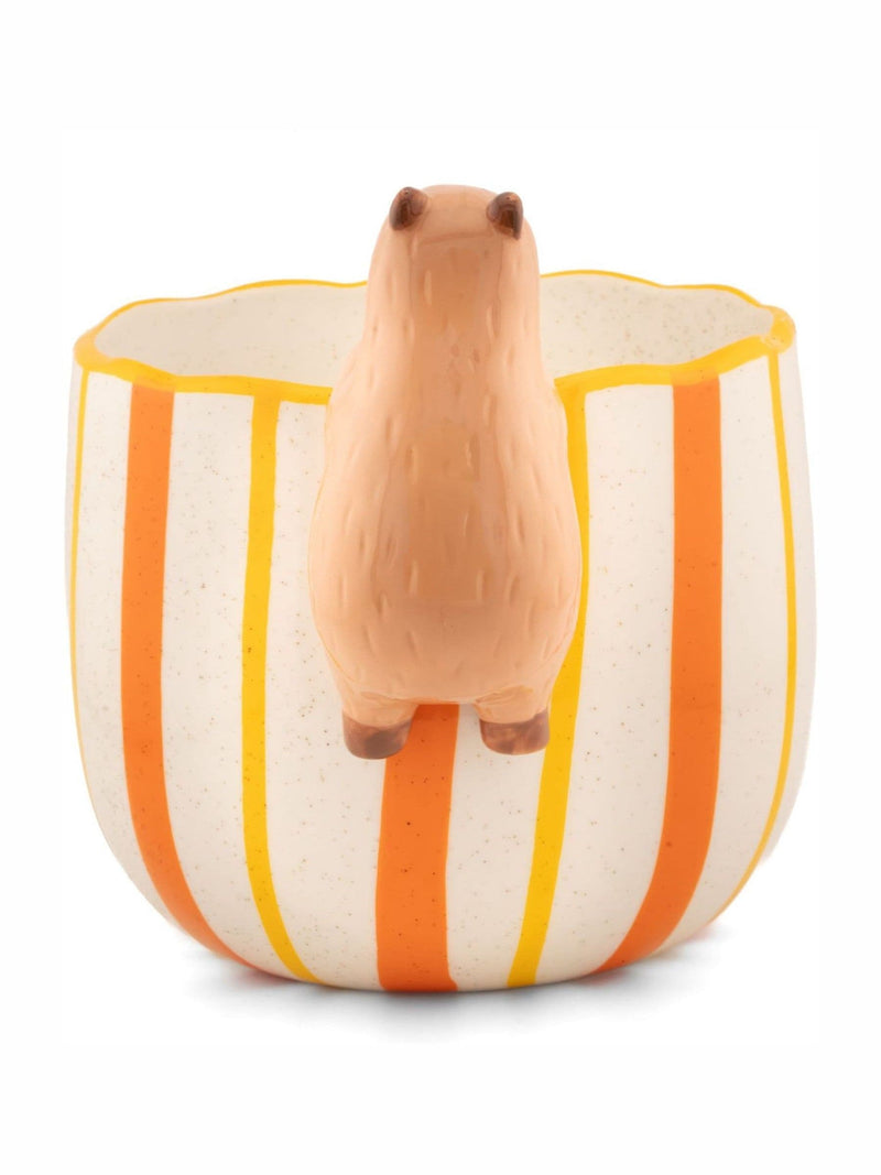 Sass & Belle orange peeking capybara planter, UK version
