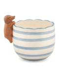 Sass & Belle blue peeking sausage dog planter small, UK version