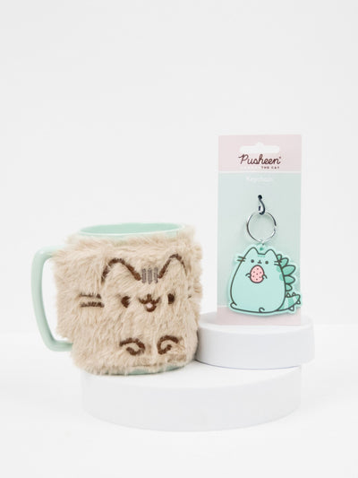 Next Pyramid International Grey Pusheen Mug and Keychain Gift Set 22cm- Buy online at McGrocer