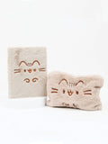 Pusheen furry notebook and pencil case set - British product