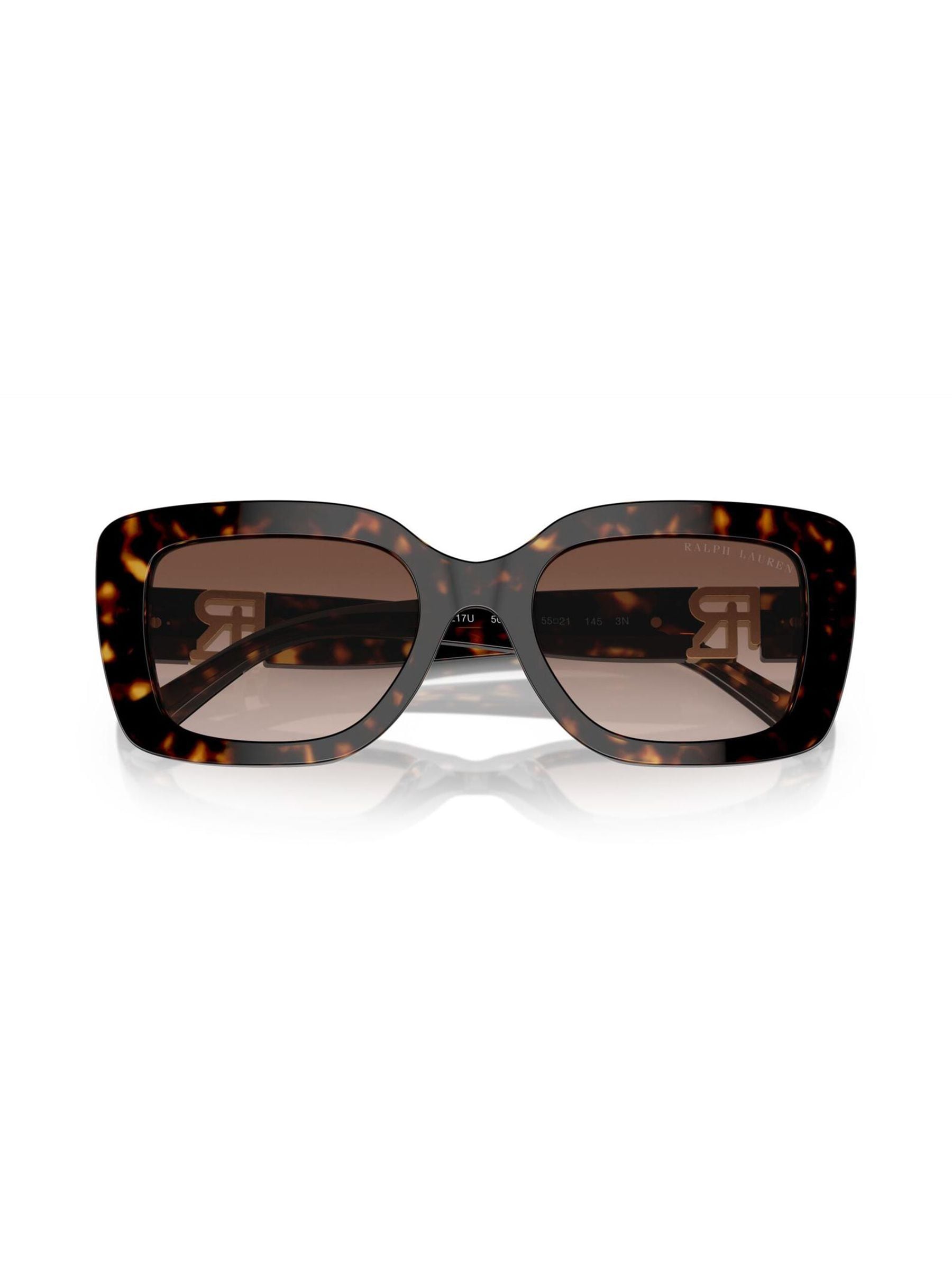 Ralph Lauren Nikki rectangle sunglasses brown gradient lenses, UK version