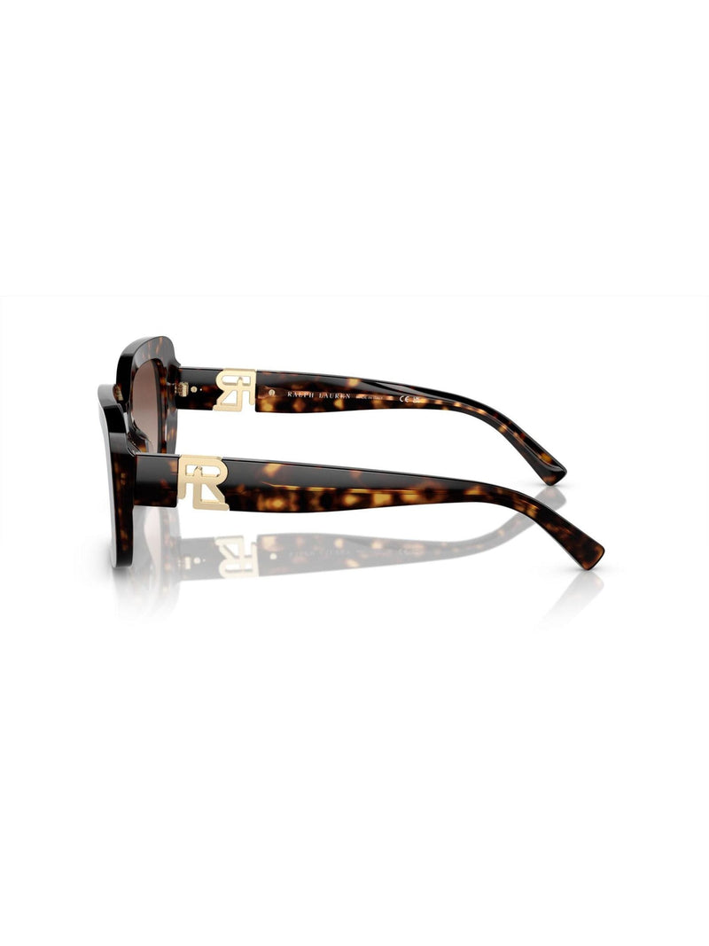 Ralph Lauren Nikki rectangle sunglasses brown gradient lenses, UK version