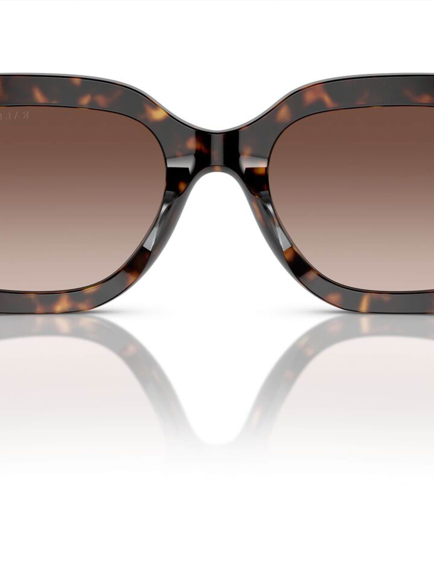 Ralph Lauren Nikki rectangle sunglasses brown gradient lenses, UK version
