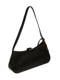 Pure Luxuries London black Evangeline leather grab bag - British product