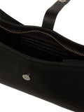 Pure Luxuries London black Evangeline leather grab bag - British product