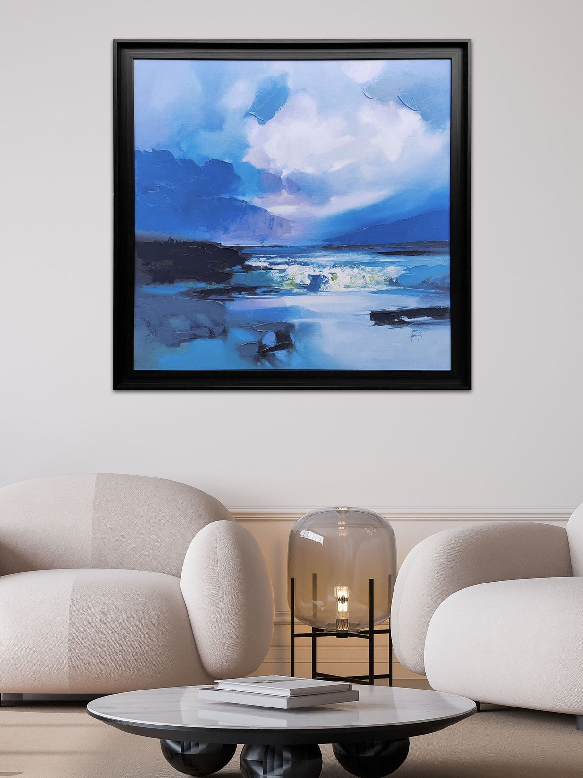 The Art Group framed canvas Blue Awe 68x88cm - British product