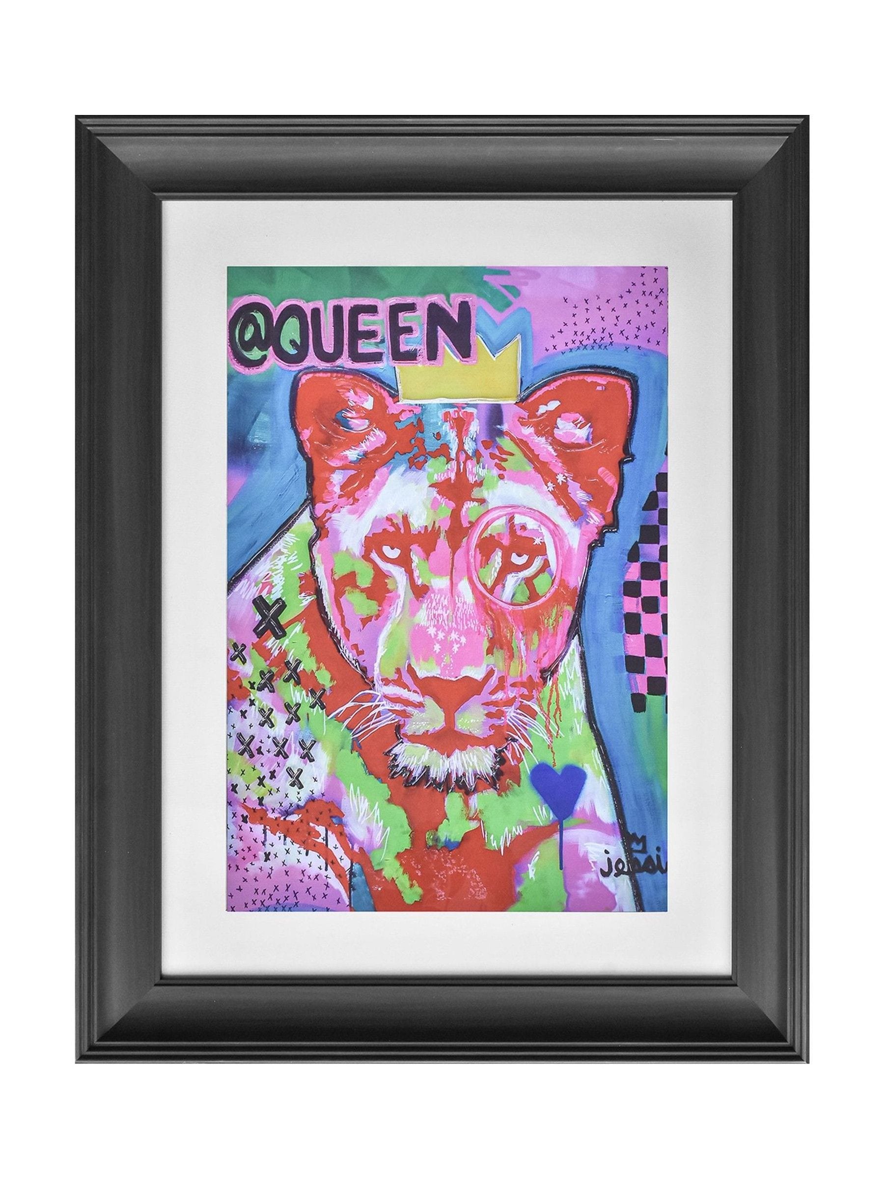 The Art Group Blue Queen wall art 60cm, imported from the UK