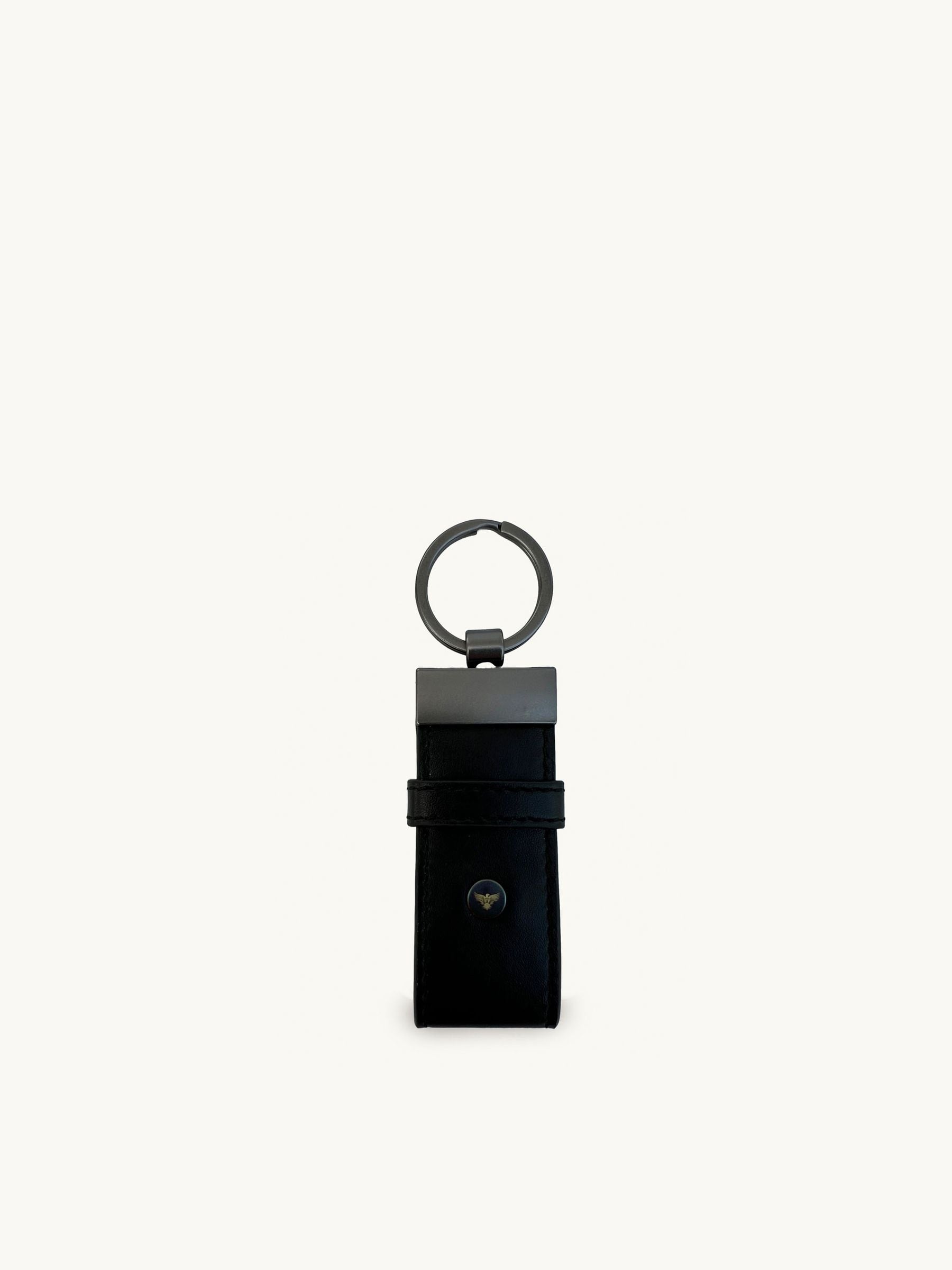 Apatchy black leather keyring and cardholder set (British brand)