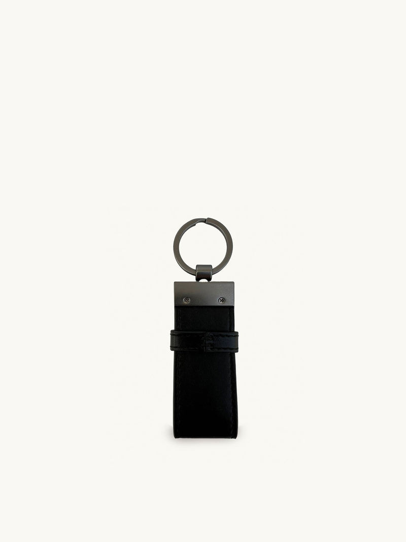 Apatchy black leather keyring and cardholder set (British brand)
