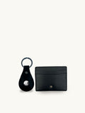 Apatchy Black Leather AirTag and Cardholder Gift Set