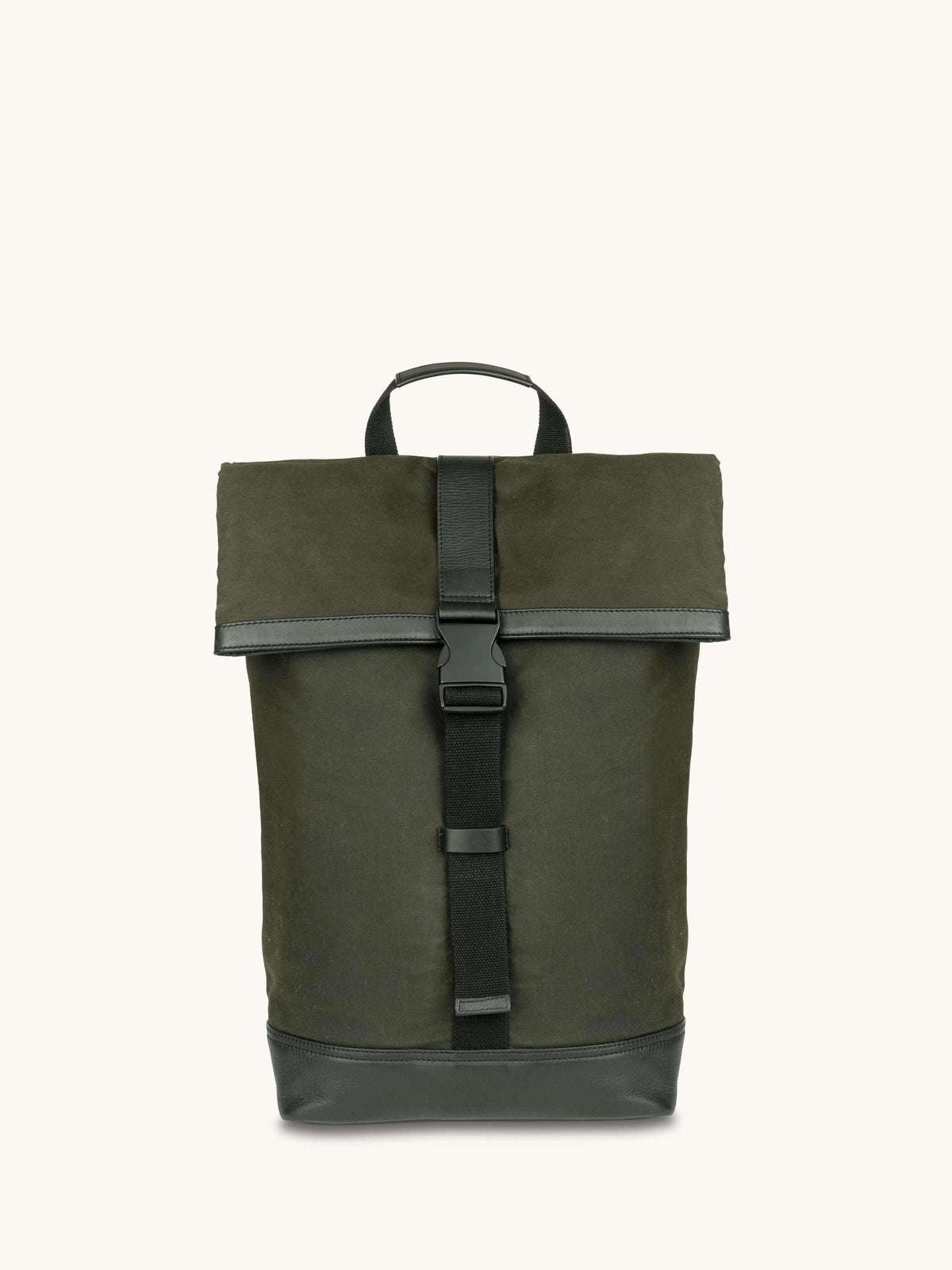 Apatchy Green Cavendish waxed canvas leather backpack, imported from the UK