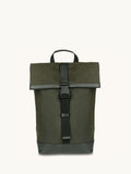 Apatchy Green Cavendish waxed canvas leather backpack, imported from the UK