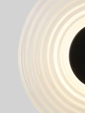 Searchlight wall light matt black clear glass (British brand)