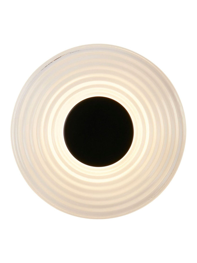 Searchlight wall light matt black clear glass (British brand)