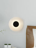 Searchlight wall light matt black clear glass (British brand)