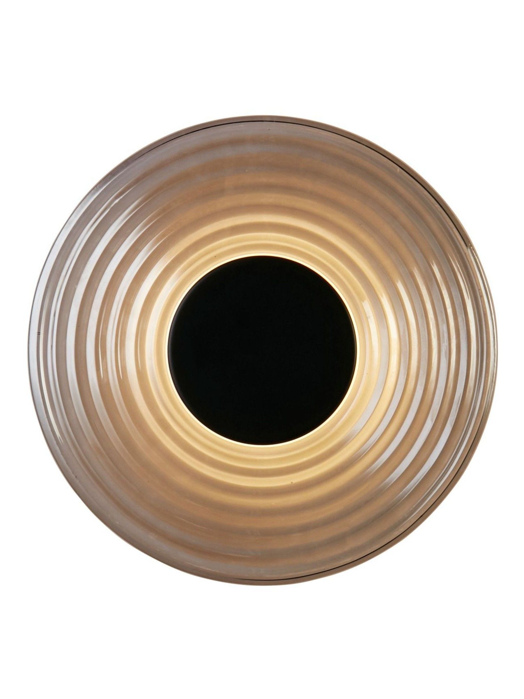 Searchlight black and smoke glass wall light 30cm (British brand)