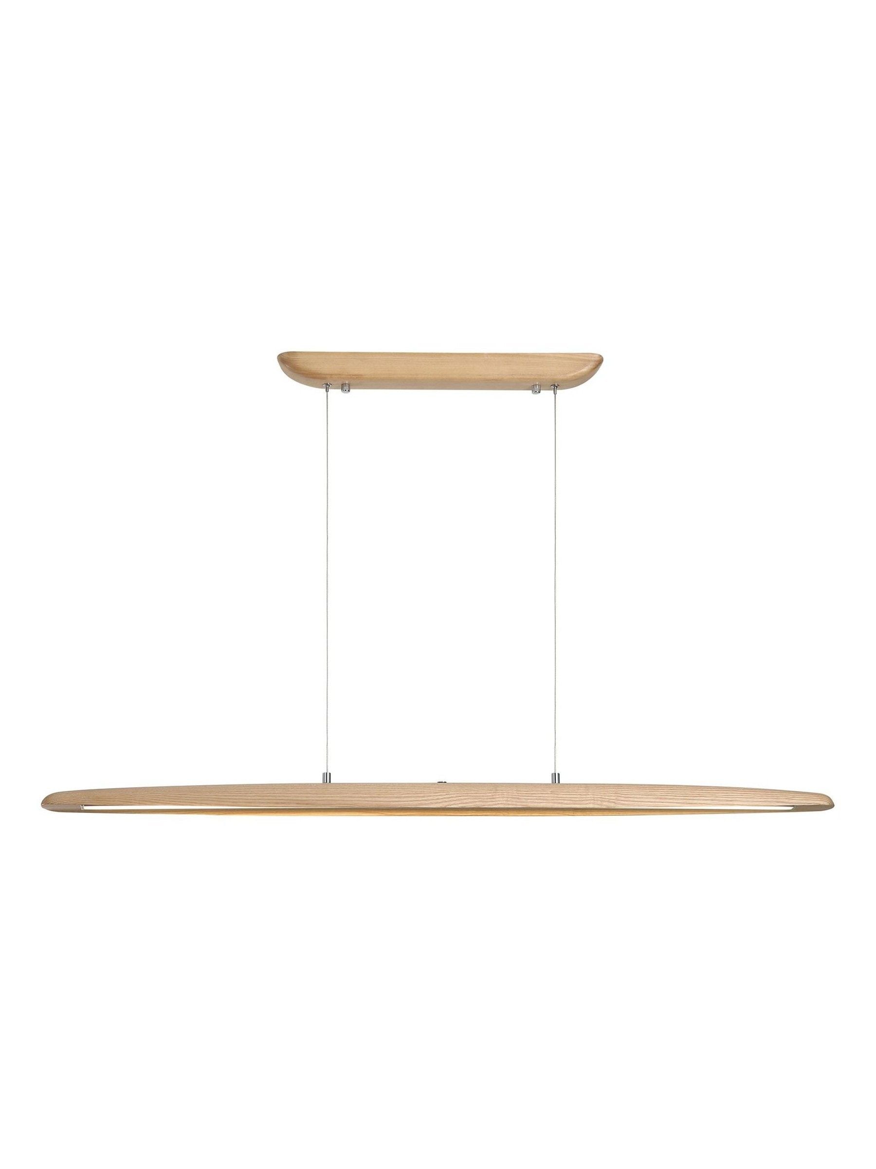 Searchlight natural LED wood pendant light 120cm (British brand)