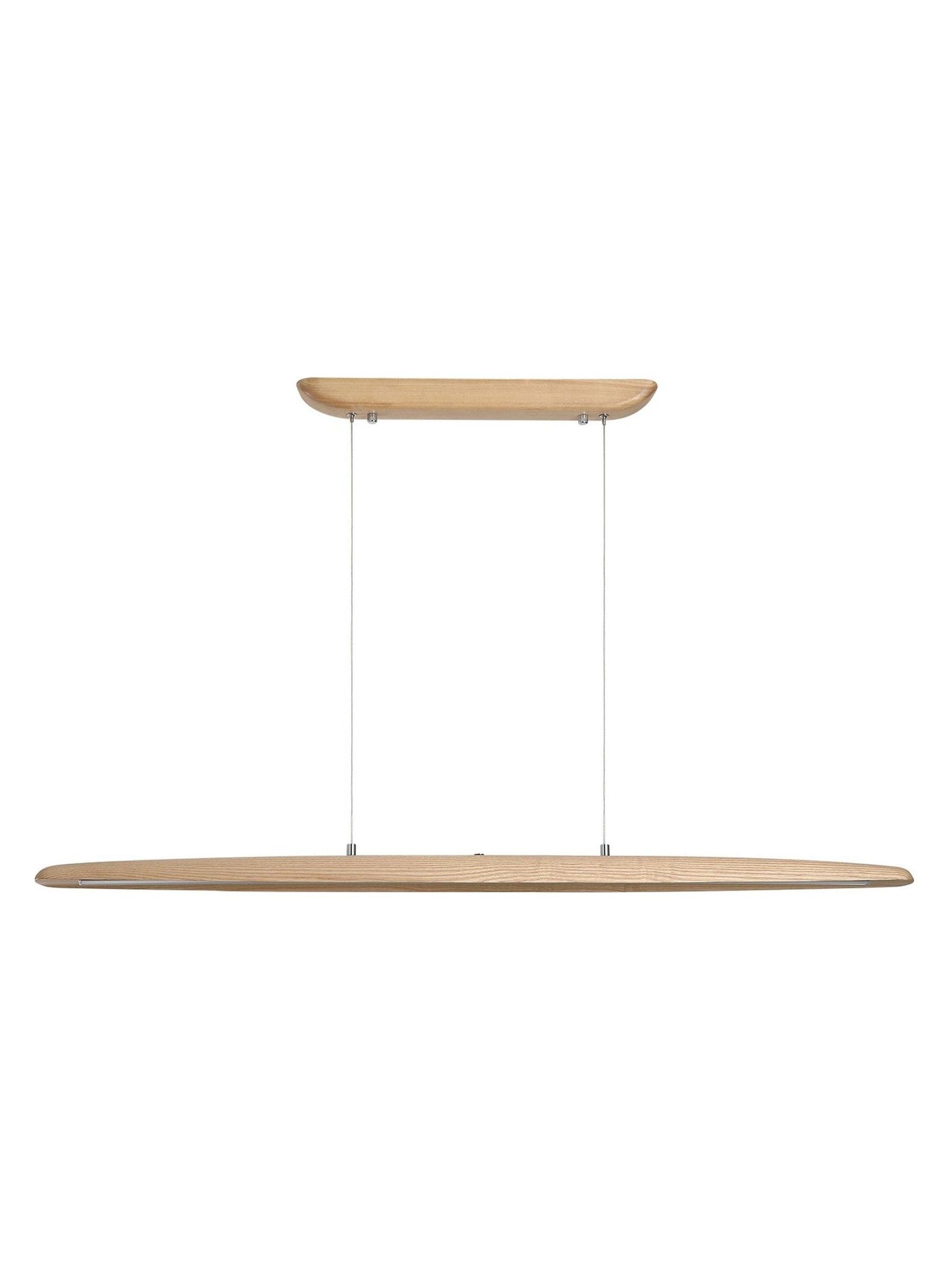 Searchlight natural LED wood pendant light 120cm (British brand)