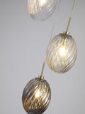 Searchlight brass 3-light pendant light (British brand)