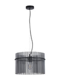 Searchlight black smoked glass pendant light 40cm (British brand)